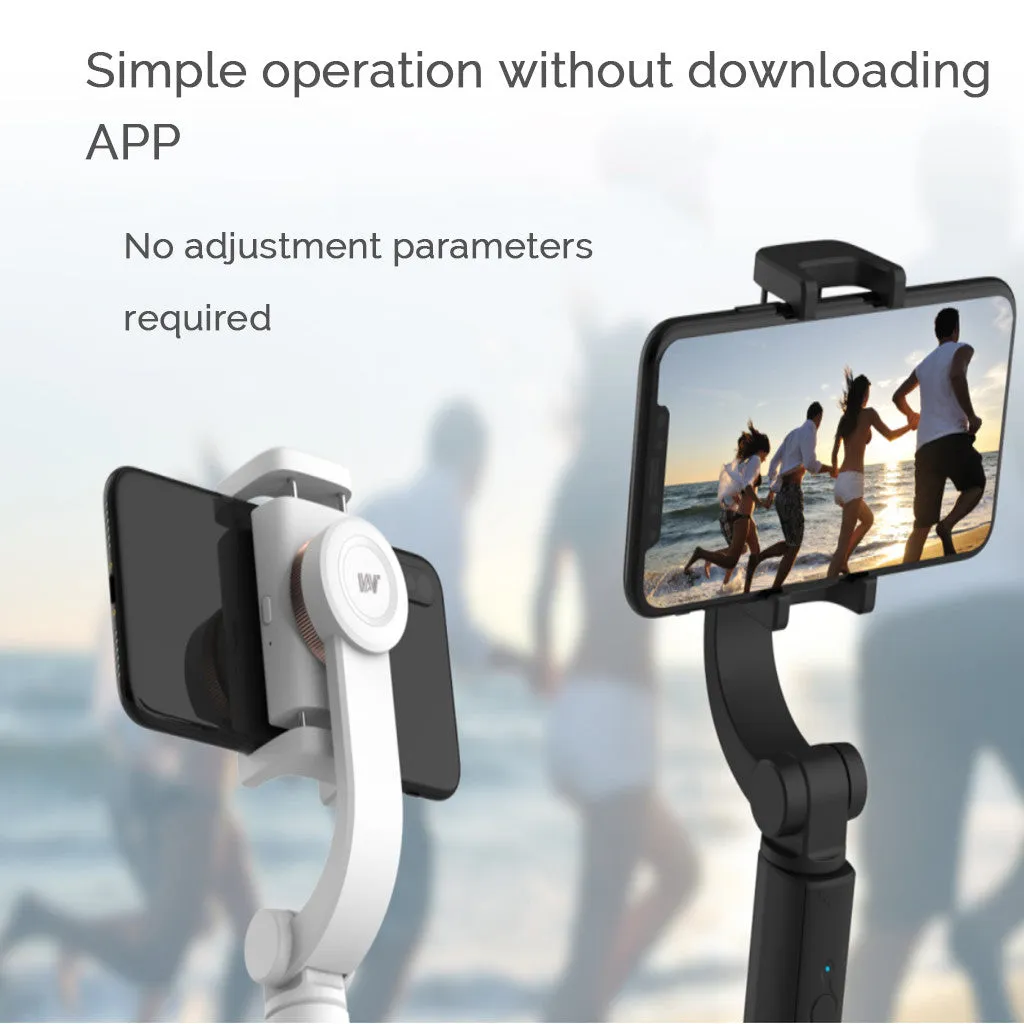 Smart Single Axis Stabilizer Stand Shockproof Head Selfie Camera Tripod Phone Stand black