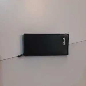 Soft Leather Wallet - Black - W12