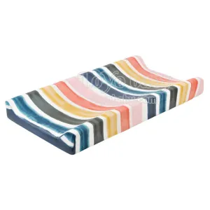 Soft Neutral Cotton Blend Floral Changing Table Pad Cover For Baby Boys And Girls