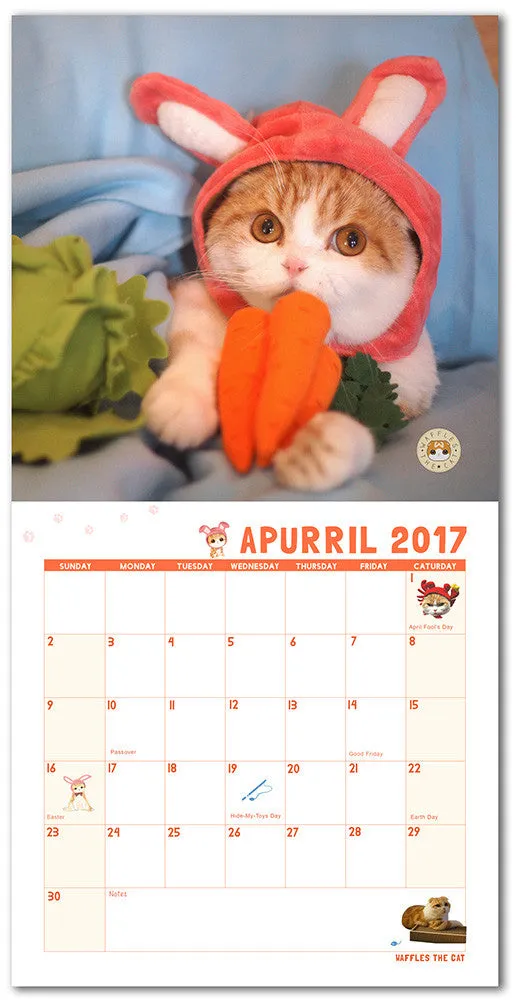 SOLD OUT Waffles 2017 Calendar