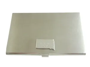 South Dakota Map Shape and Flag Design Business Card Holder