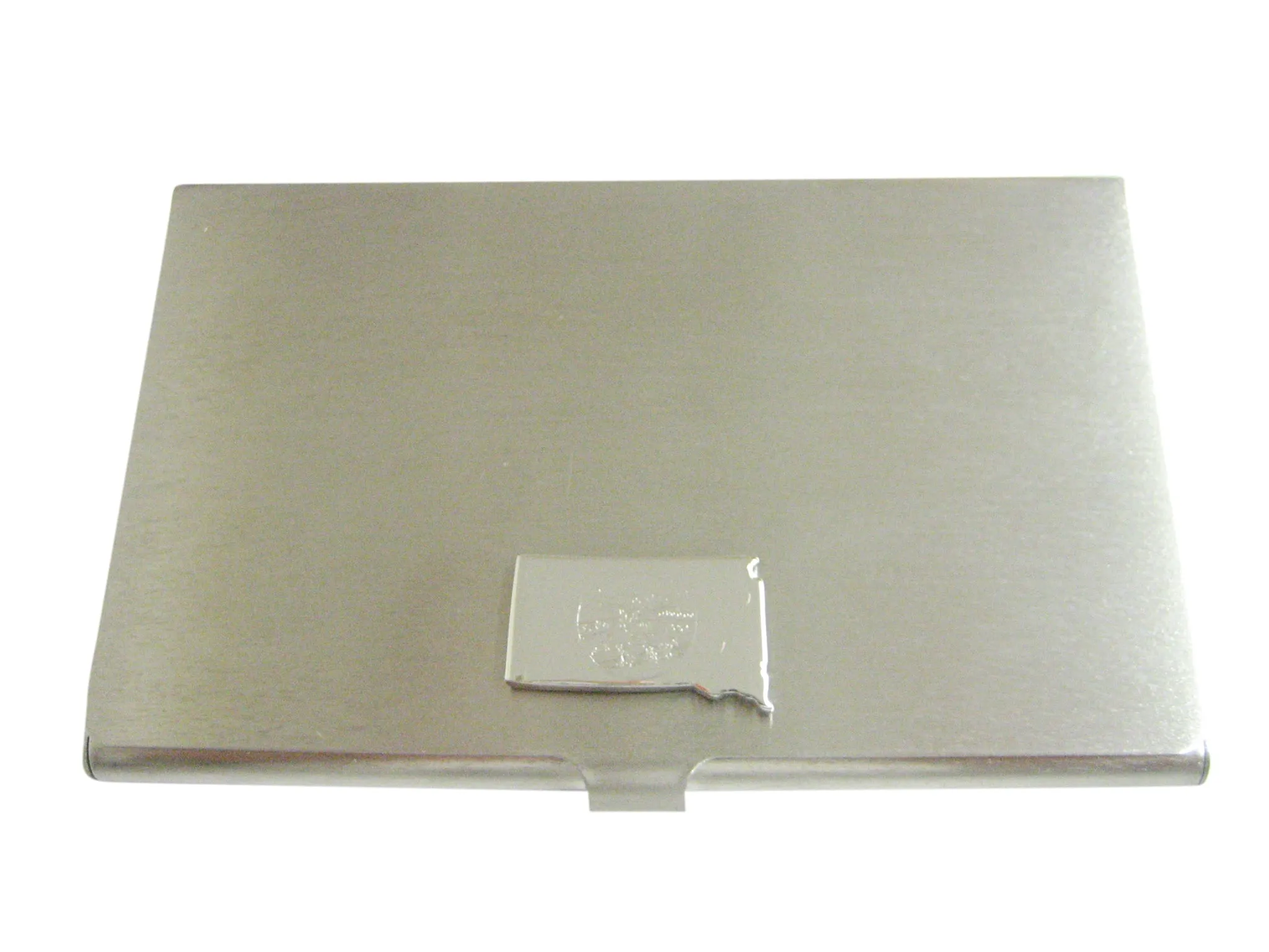 South Dakota Map Shape and Flag Design Business Card Holder