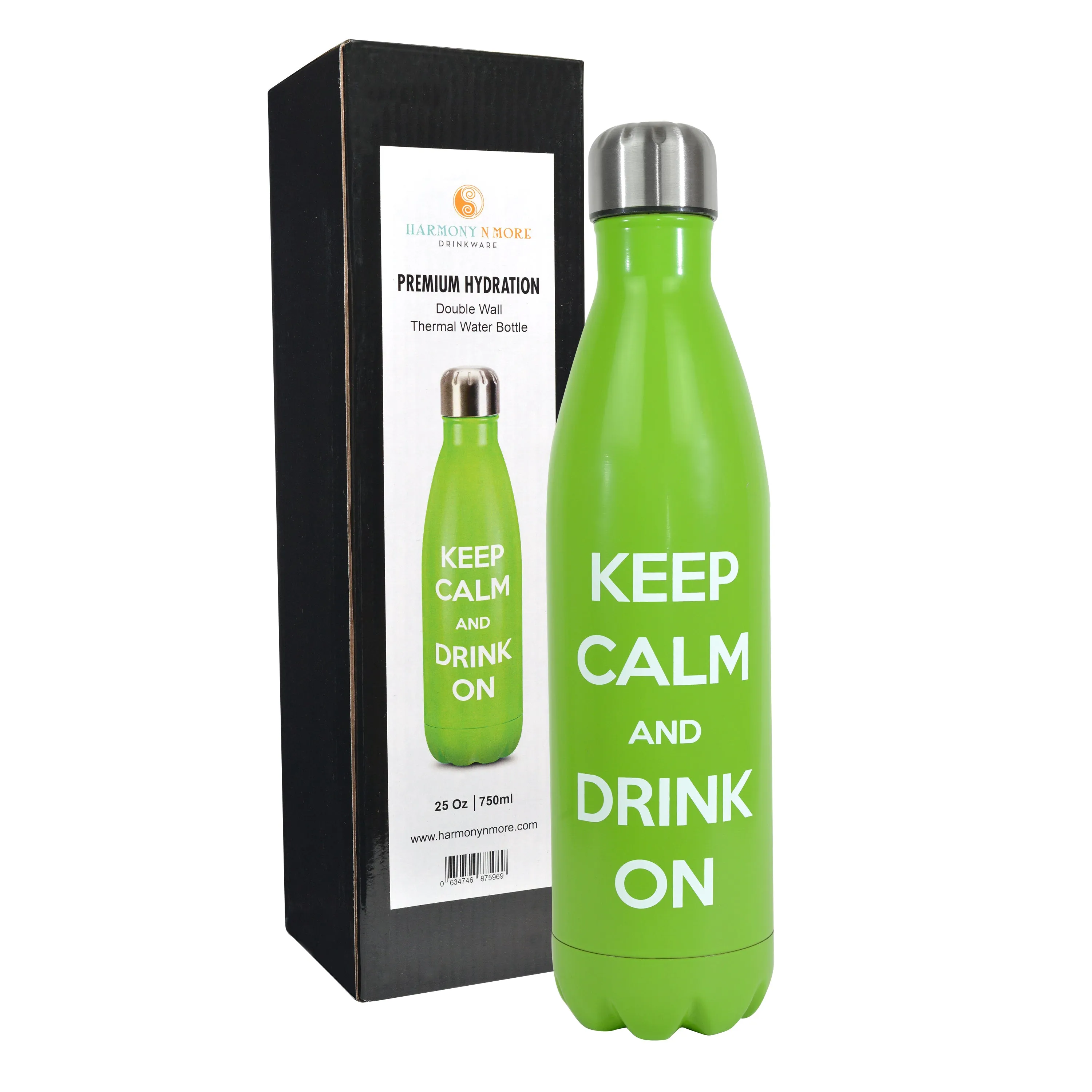 Stainless Steel Double Wall Vacuum Insulated – Cola Shaped Reusable Water Bottle