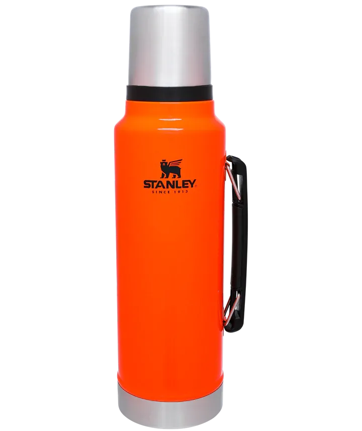 Stanley Classic Legendary 1-5 Qt Blaze Orange BPA Free Insulated Bottle