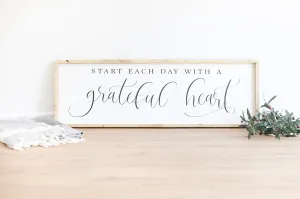 Start Each Day with a Grateful Heart