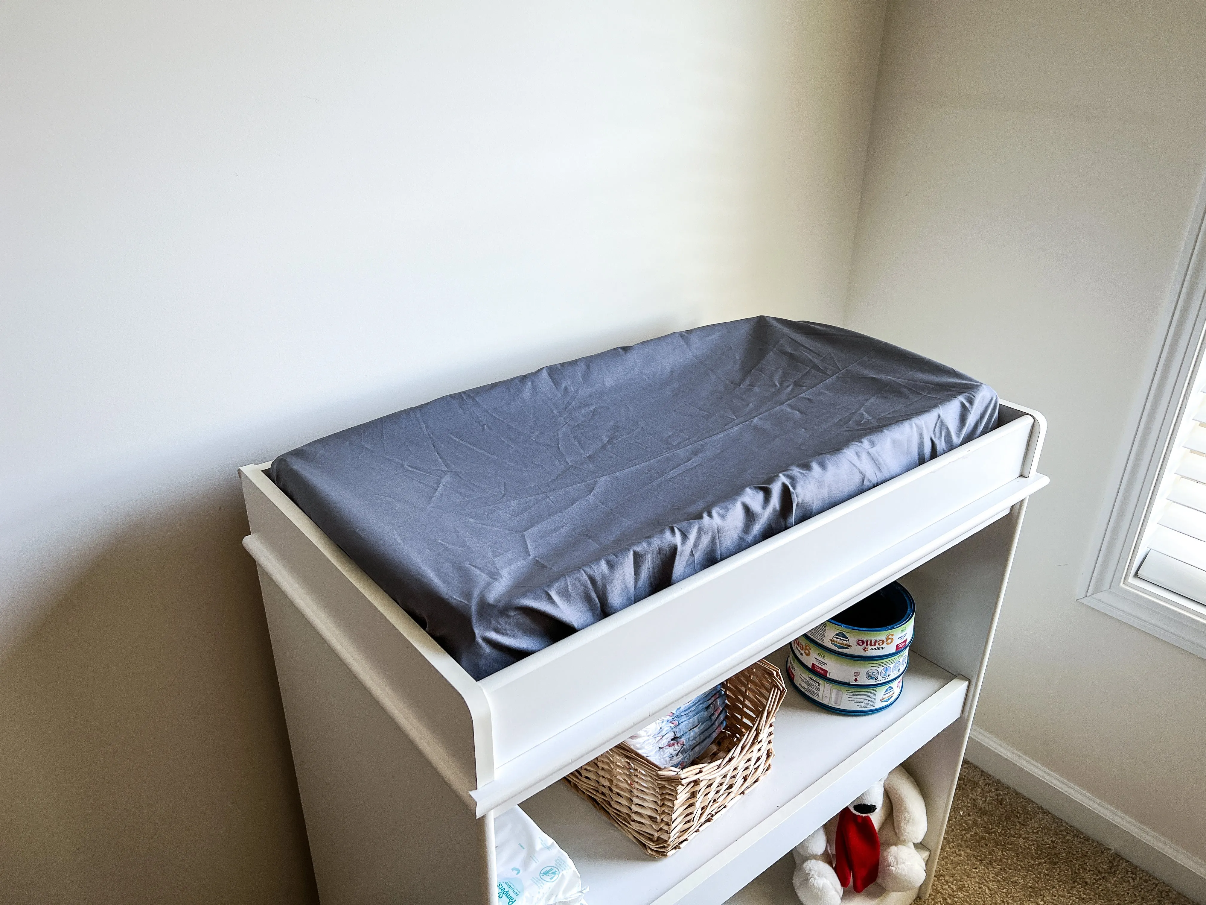 Steel Gray Changing Pad Cover