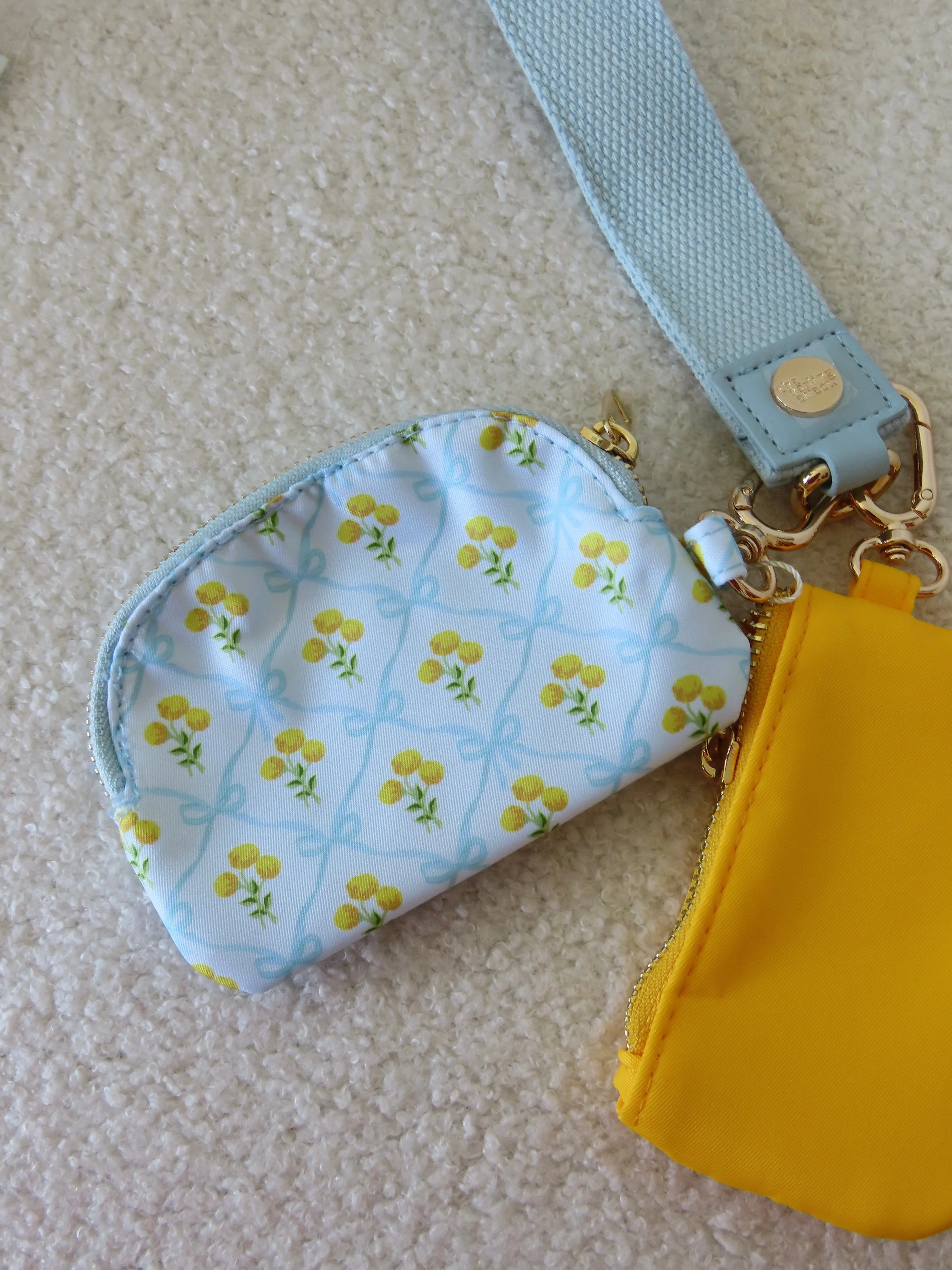 Sunshine Ribbon Dynamic Duo Pouch Wristlet