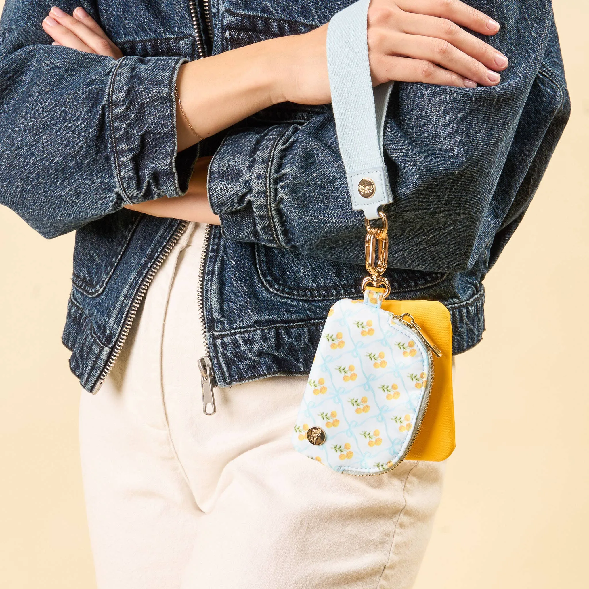 Sunshine Ribbon Dynamic Duo Pouch Wristlet