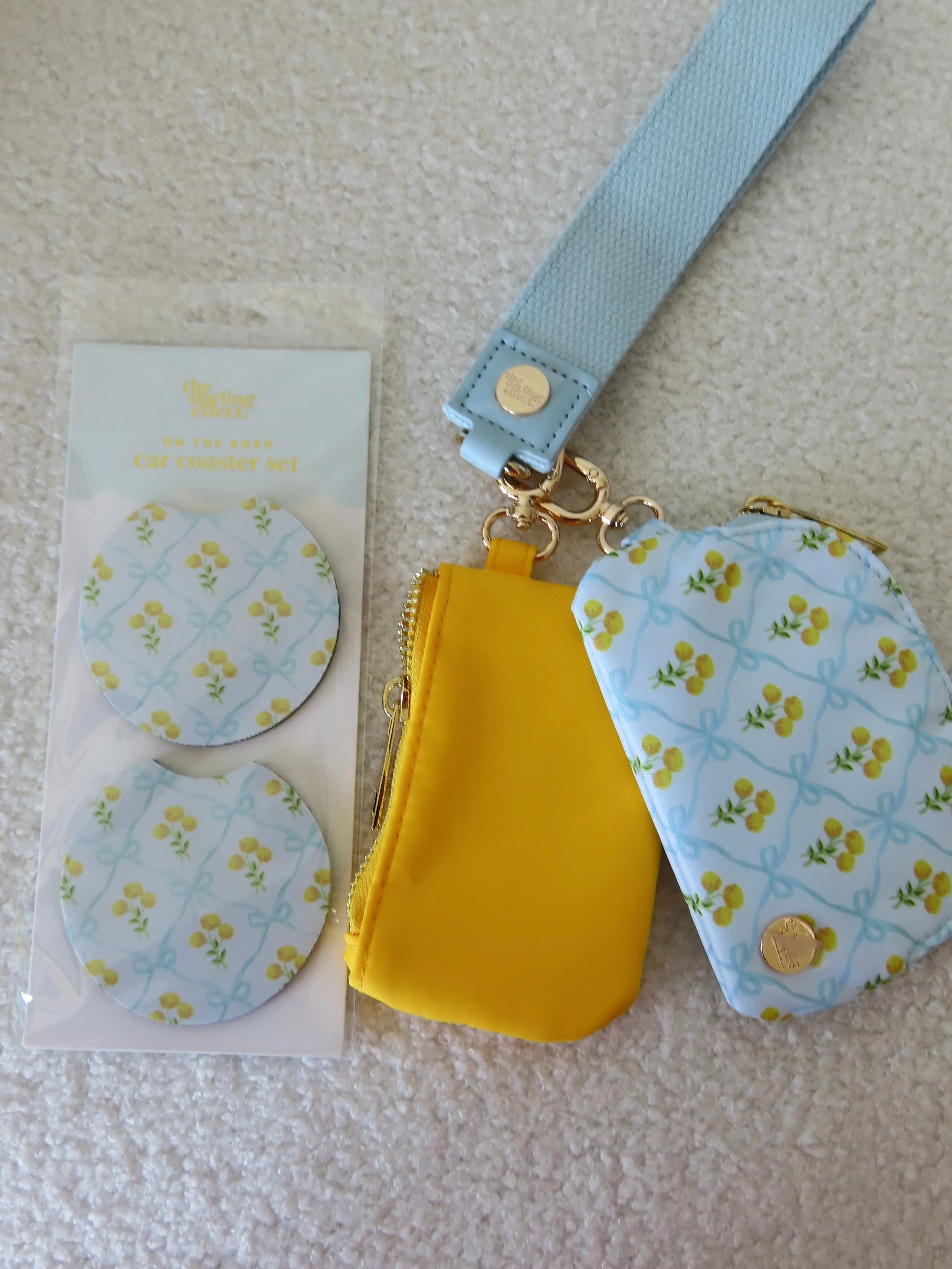 Sunshine Ribbon Dynamic Duo Pouch Wristlet