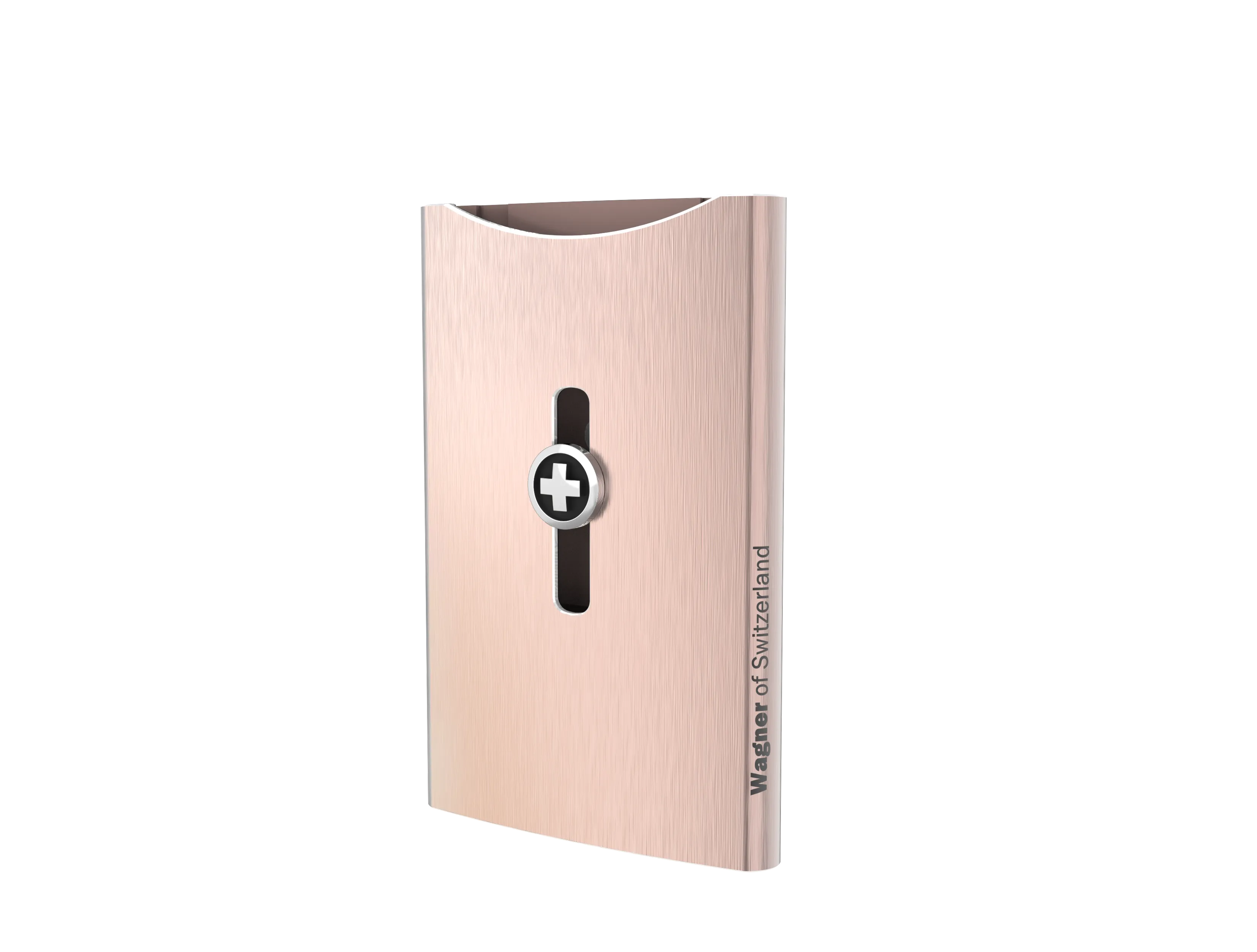 SWISS WALLET ICE, Cardholder Money-clip, brushed black