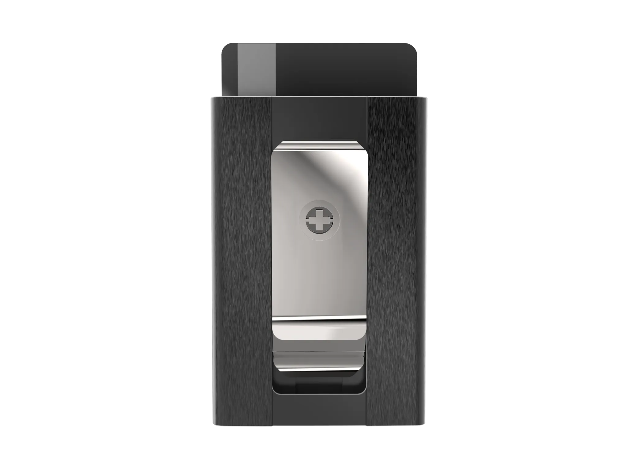 SWISS WALLET ICE, Cardholder Money-clip, brushed black