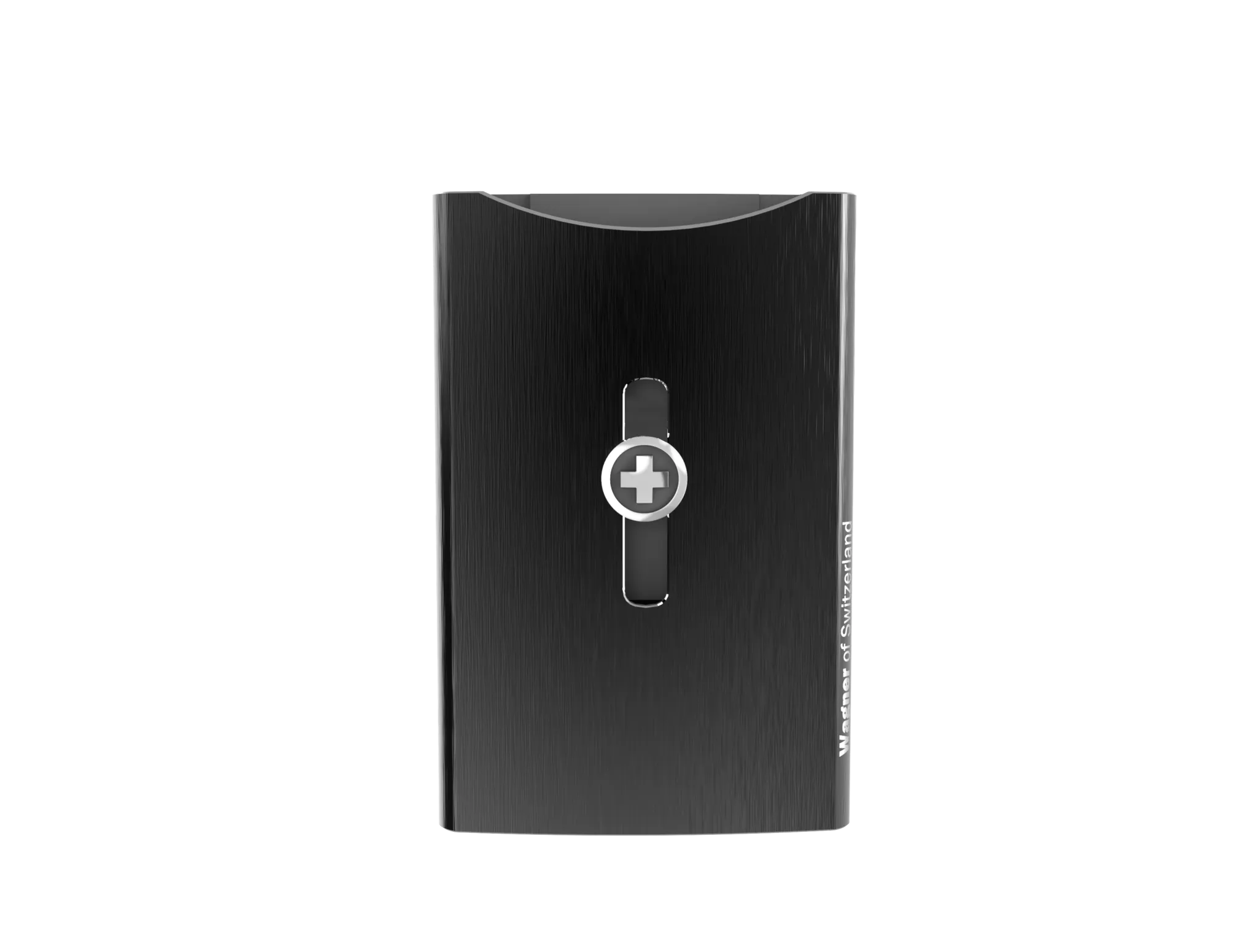 SWISS WALLET ICE, Cardholder Money-clip, brushed black