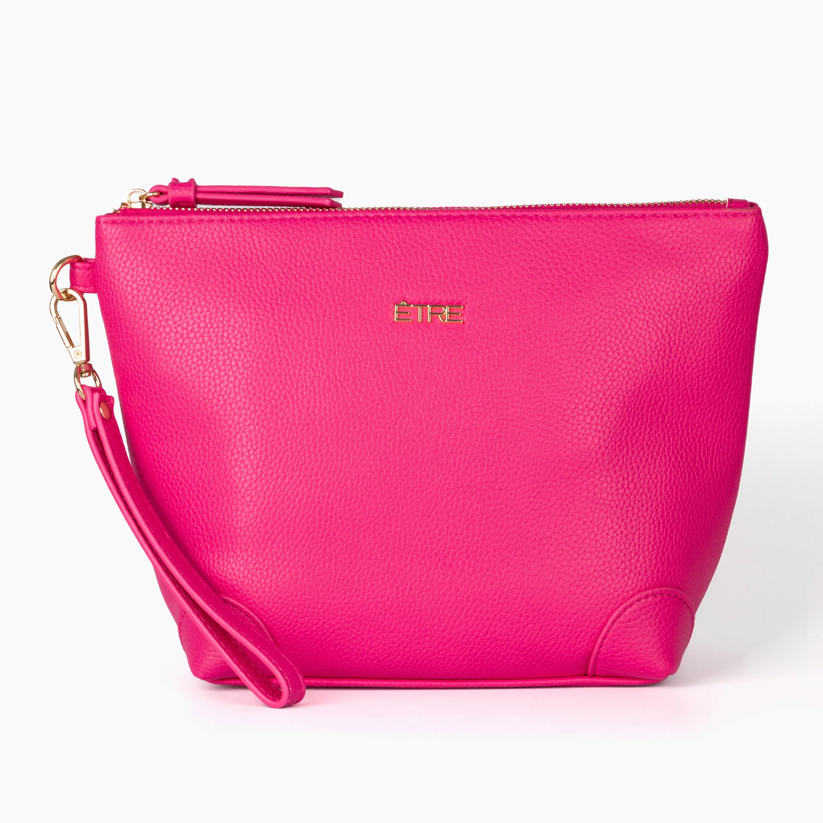 Sylvie Vanity Bag - Fuchsia, Pebbled Faux Leather