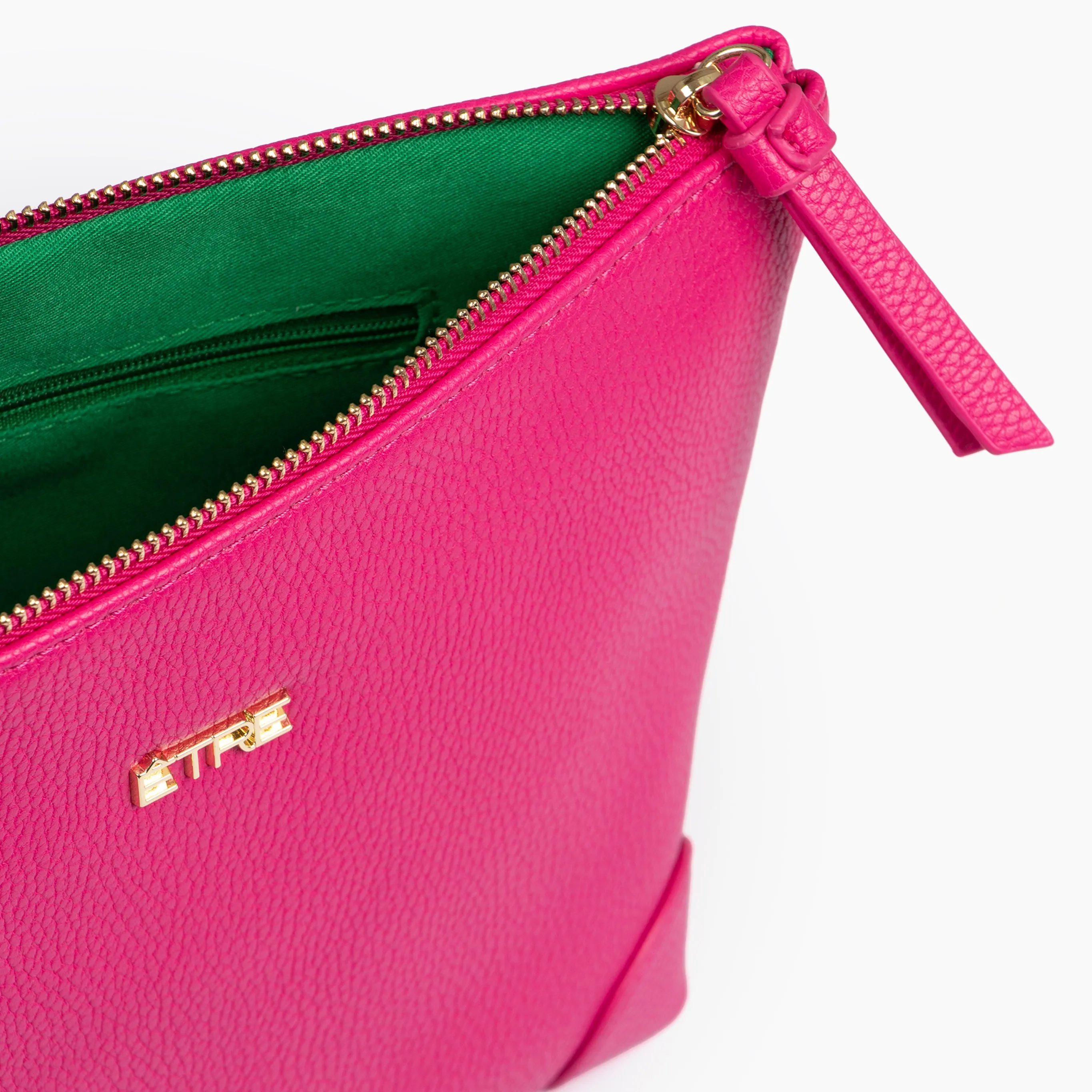 Sylvie Vanity Bag - Fuchsia, Pebbled Faux Leather