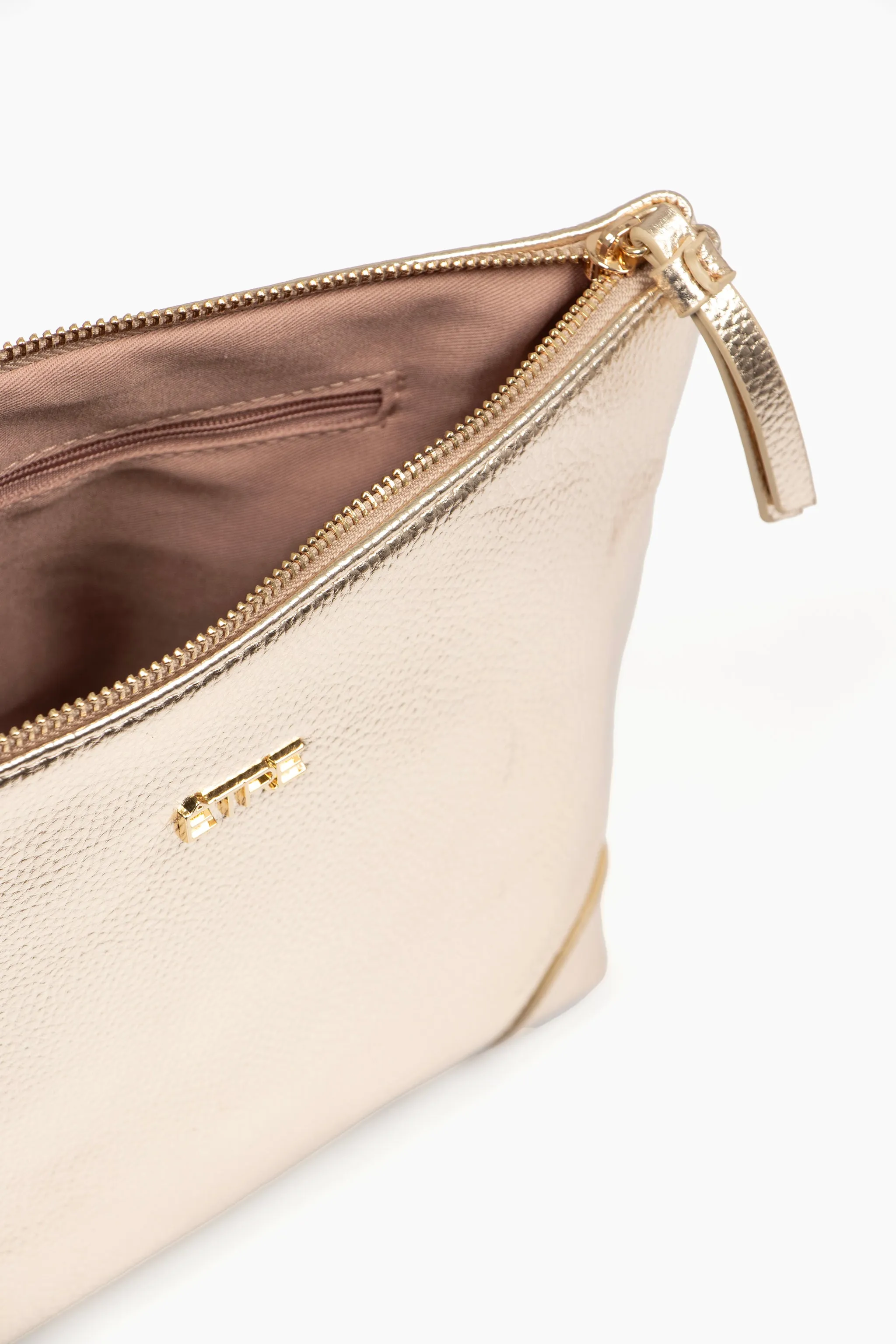Sylvie Vanity Bag - Gold, Metallic Faux Leather