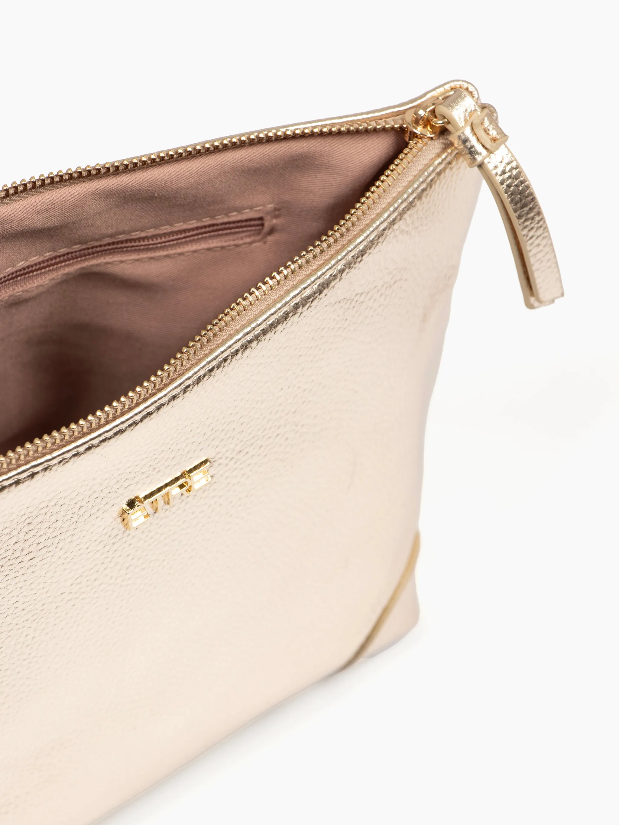 Sylvie Vanity Bag - Gold, Metallic Faux Leather