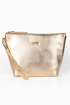 Sylvie Vanity Bag - Gold, Metallic Faux Leather