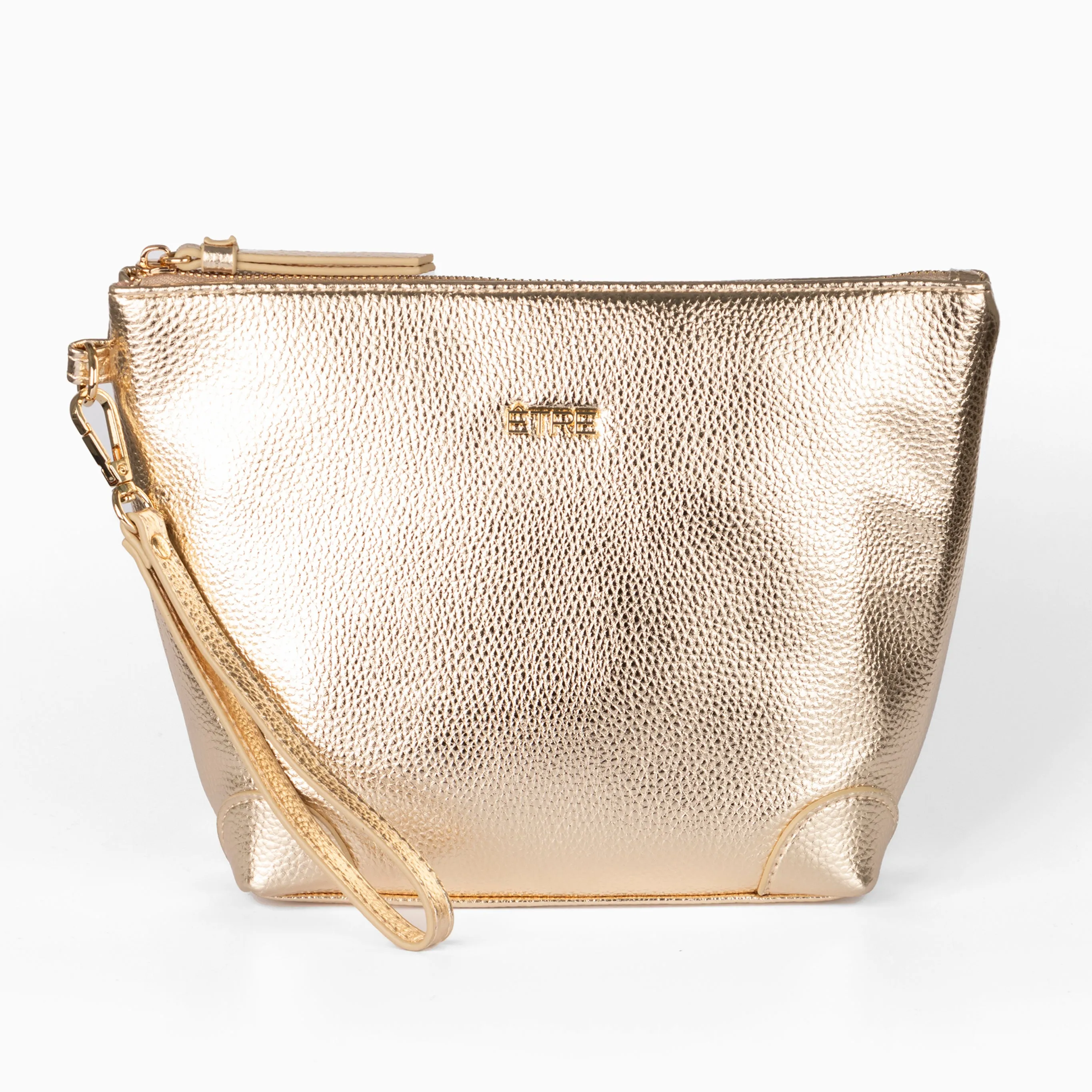 Sylvie Vanity Bag - Gold, Metallic Faux Leather