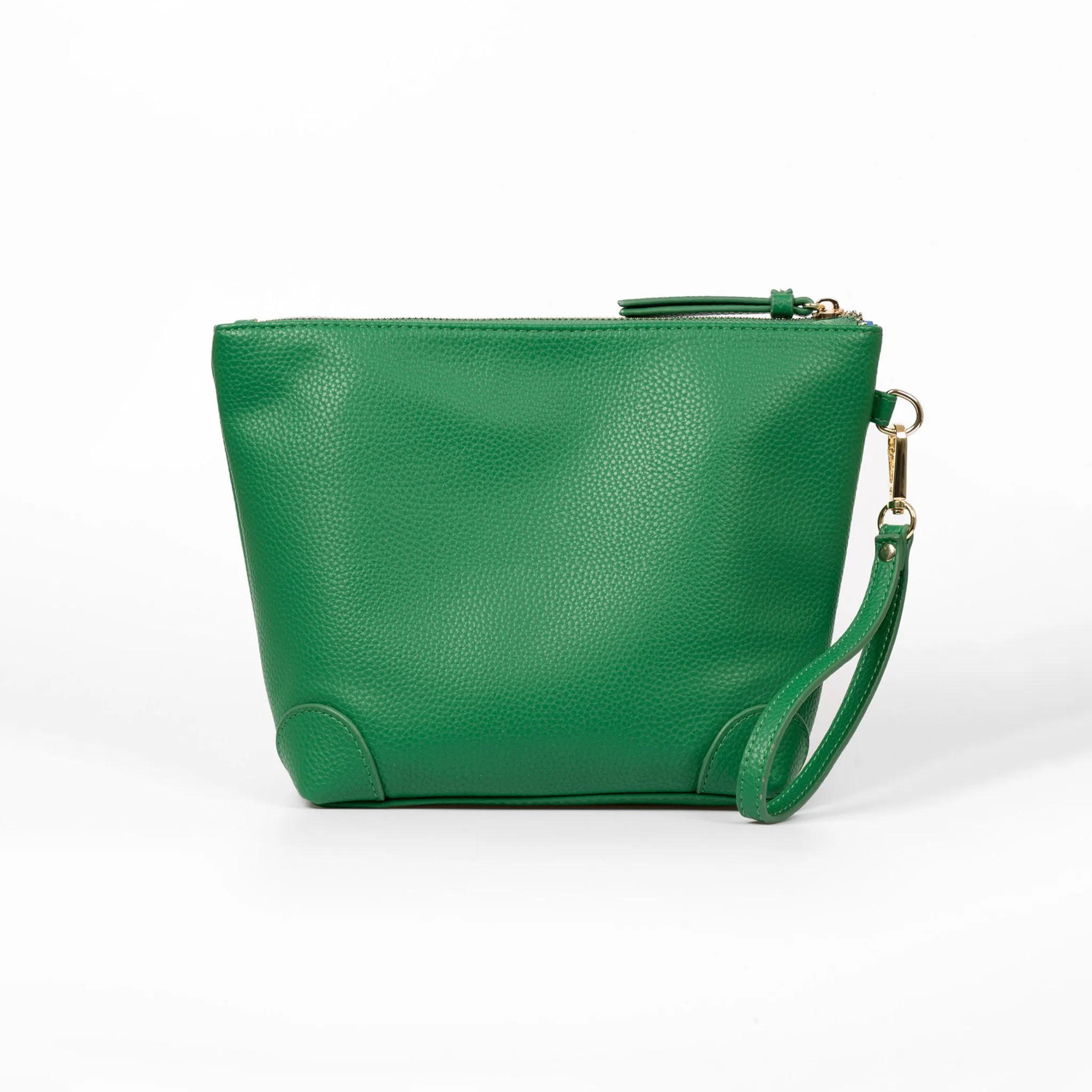 Sylvie Vanity Bag - Green, Pebbled Faux Leather