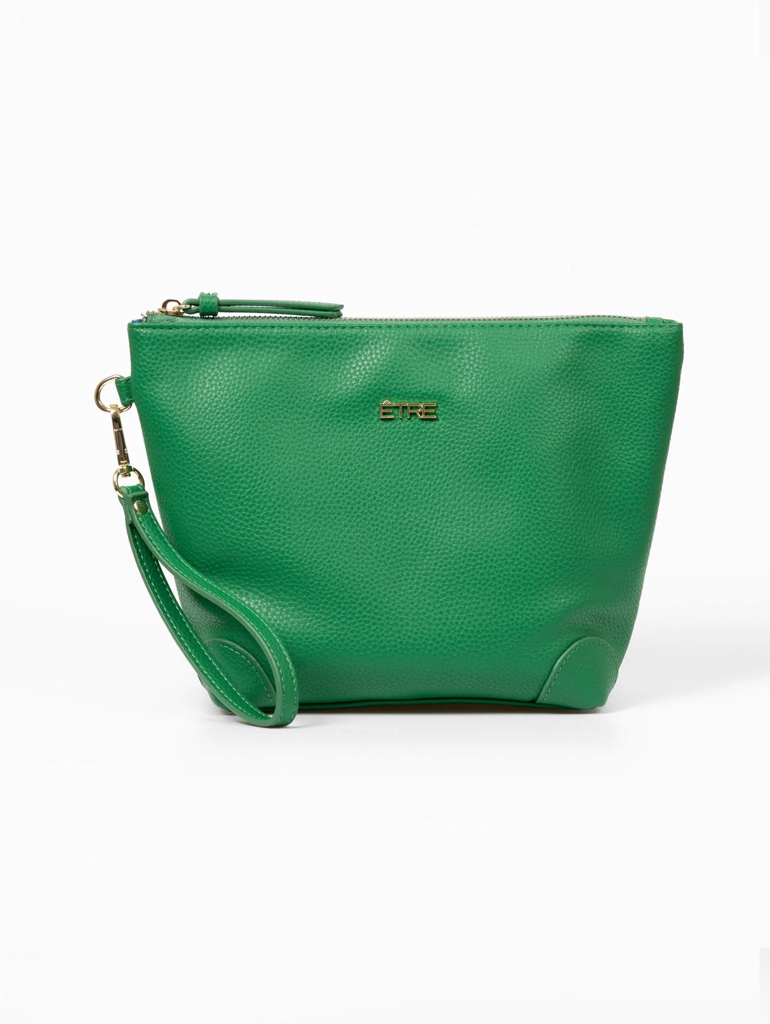 Sylvie Vanity Bag - Green, Pebbled Faux Leather