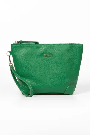 Sylvie Vanity Bag - Green, Pebbled Faux Leather