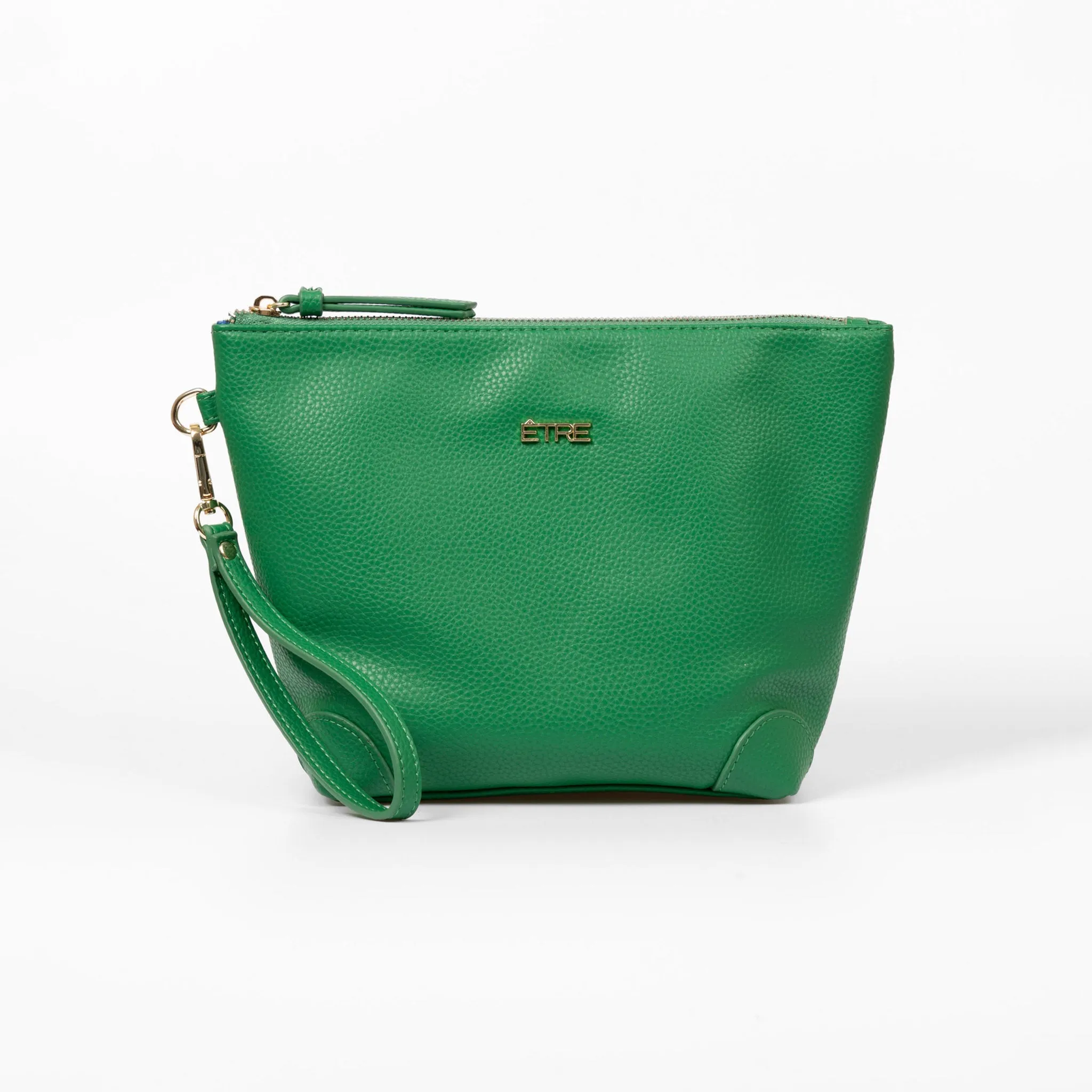 Sylvie Vanity Bag - Green, Pebbled Faux Leather