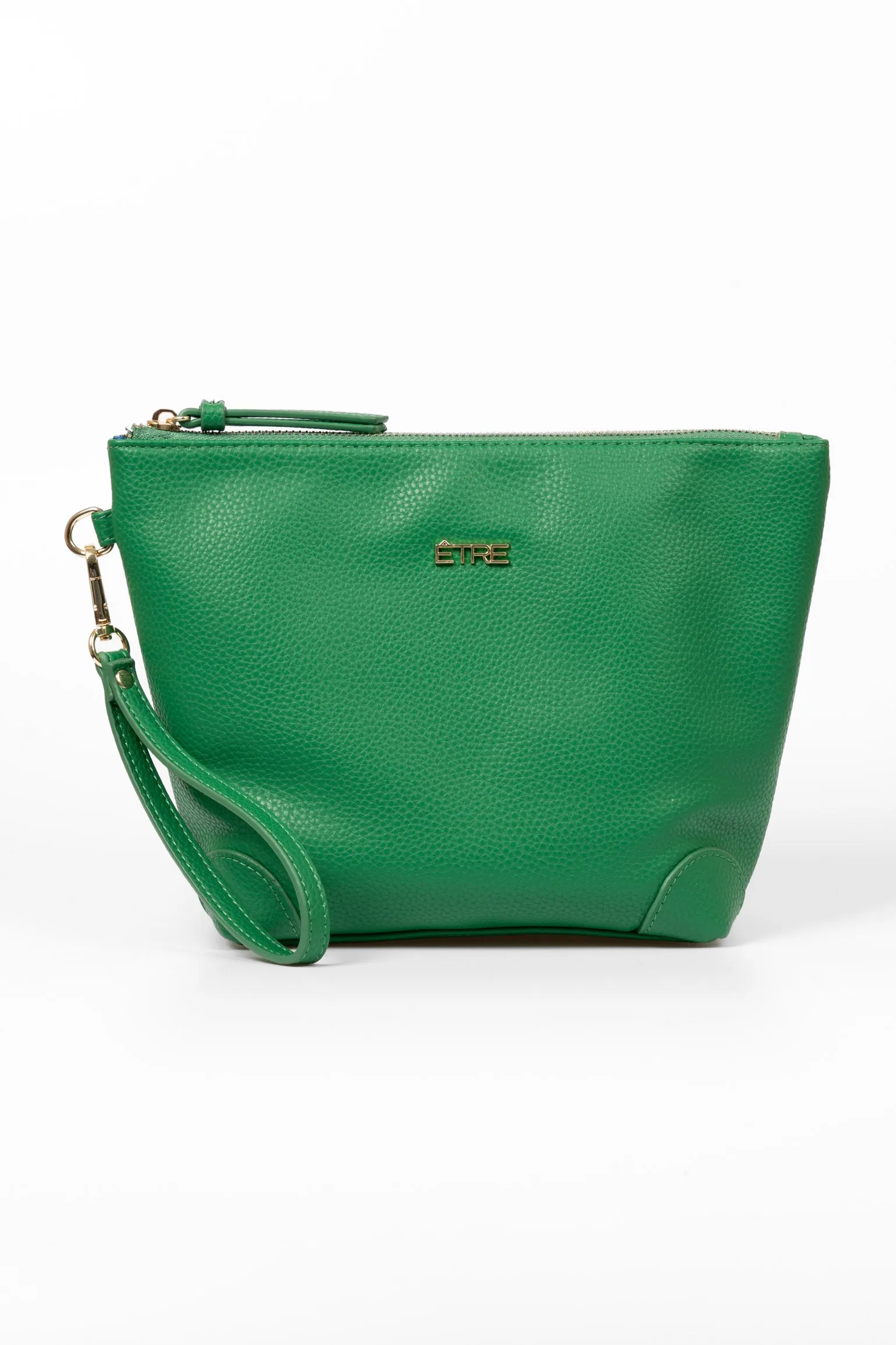 Sylvie Vanity Bag - Green, Pebbled Faux Leather