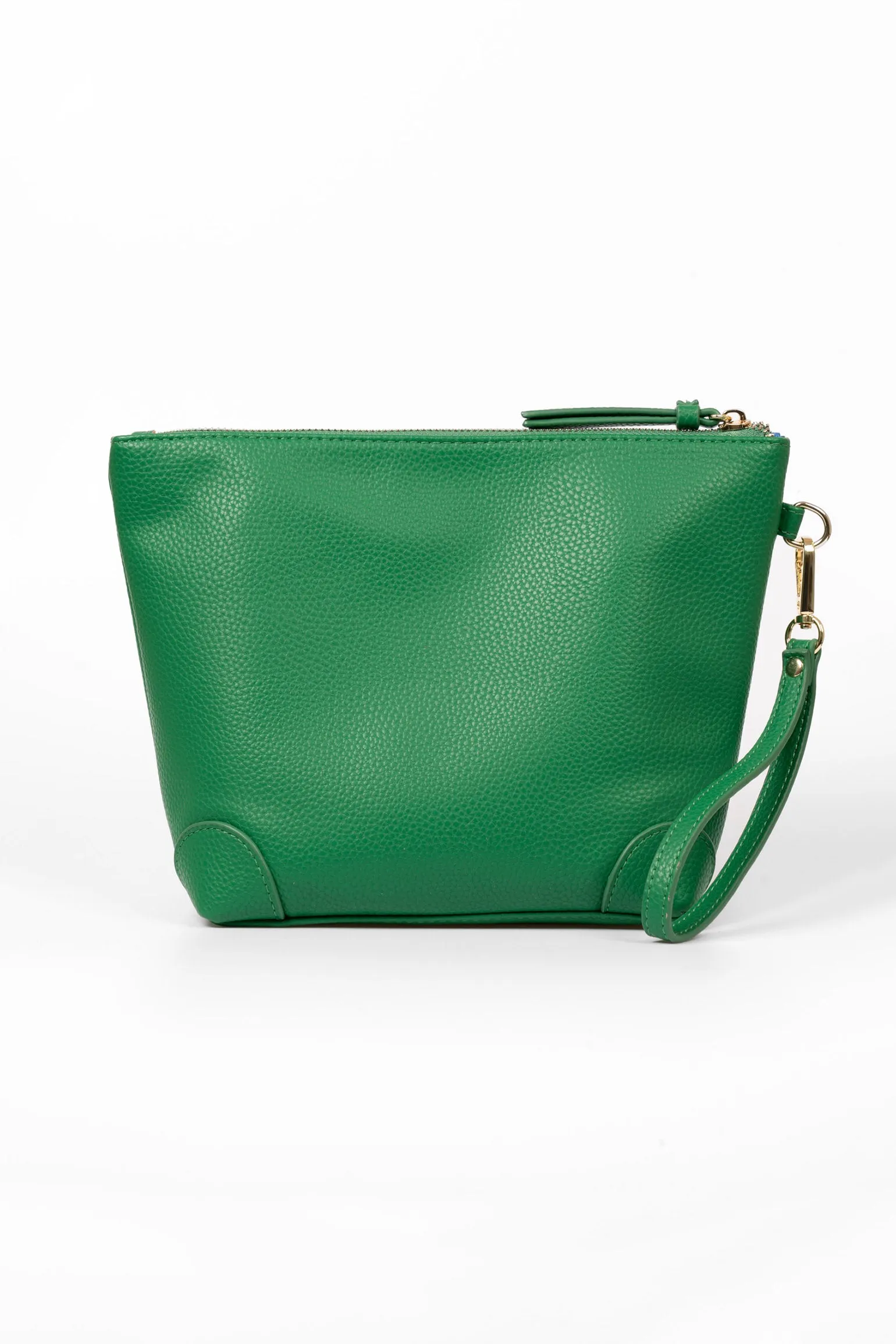 Sylvie Vanity Bag - Green, Pebbled Faux Leather