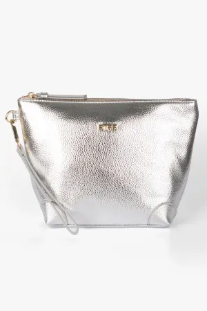 Sylvie Vanity Bag - Silver, Metallic Faux Leather