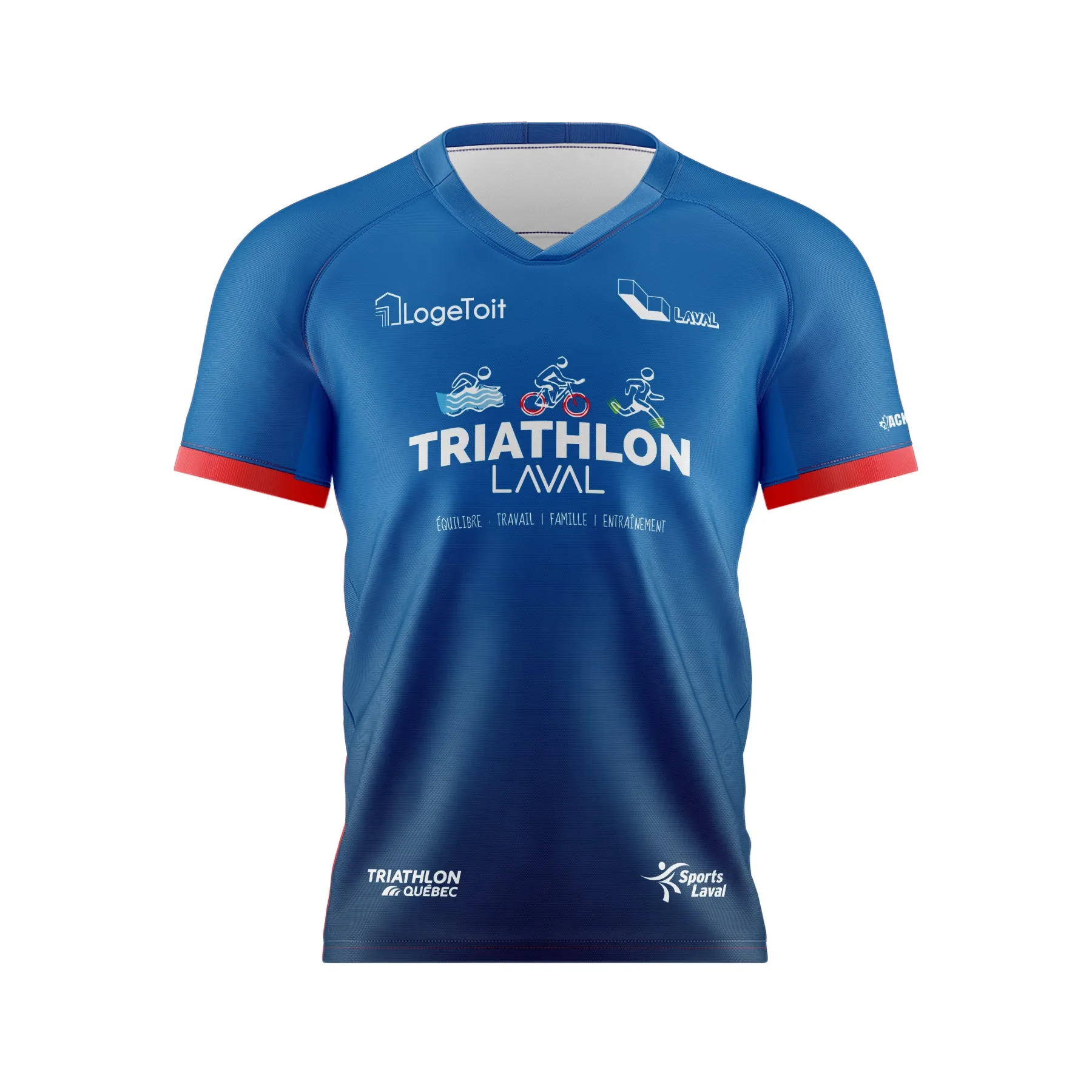 T-shirt technique tissu Italien - Triathlon Laval