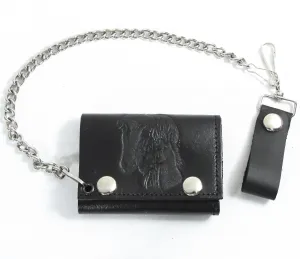 TC304-196N Tri-Fold Wallet w/Chain- Horses
