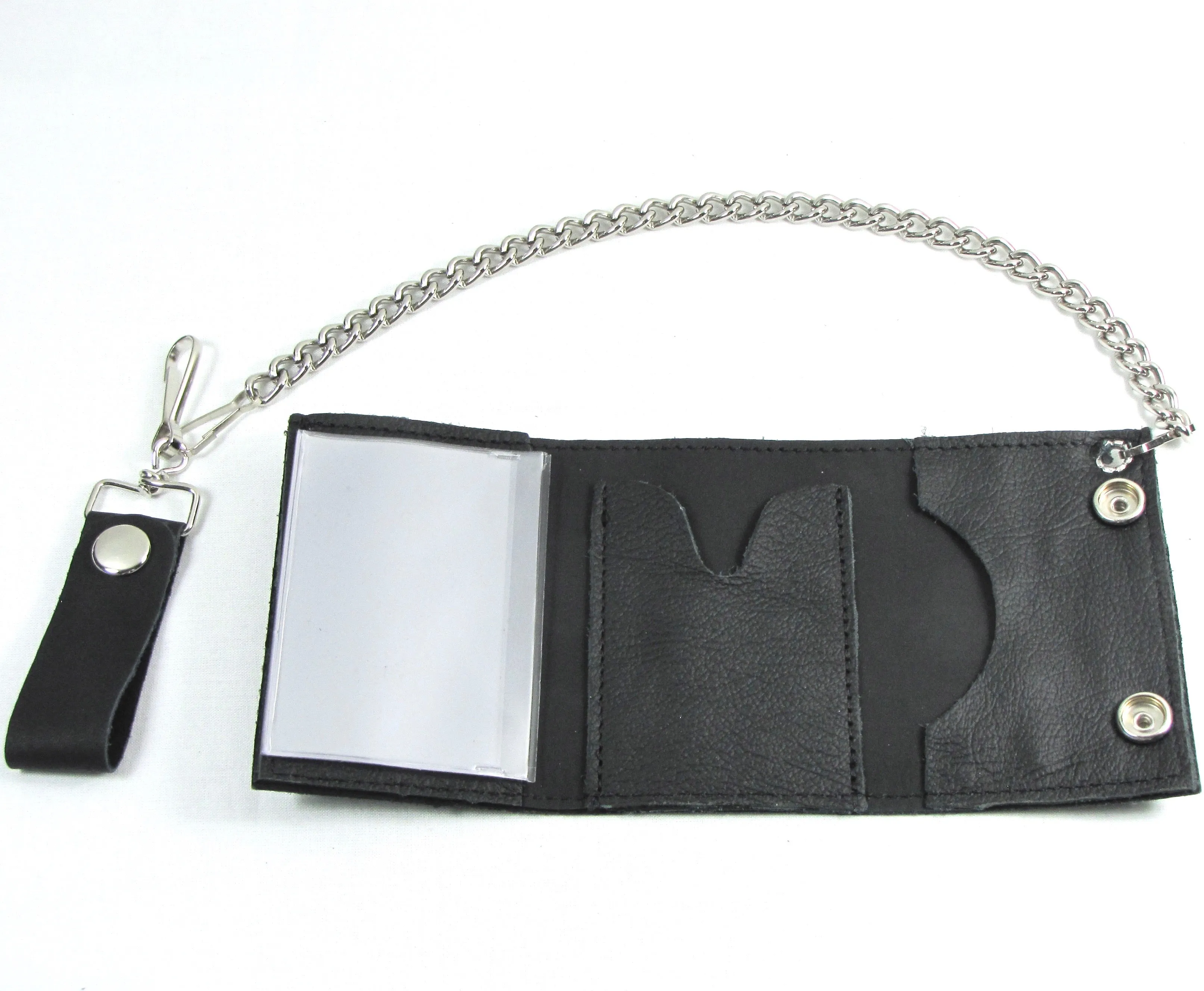 TC304-69 Tri-Fold Wallet w/Chain- Born to Ride