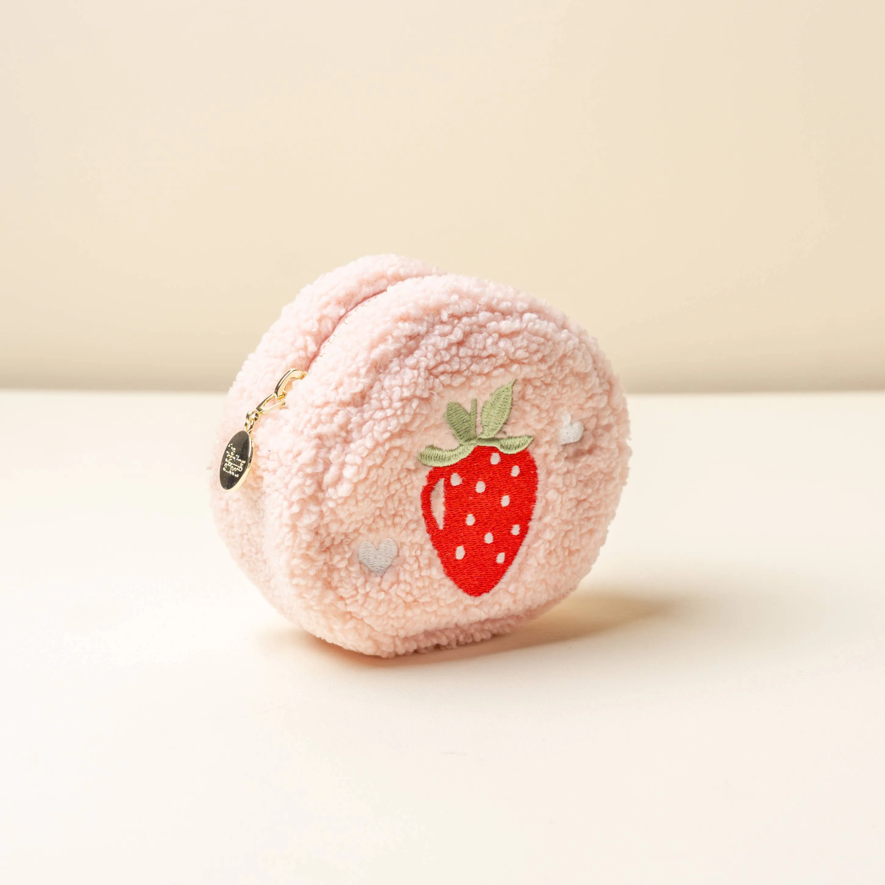 Teddy Pouch - Circle Strawberries