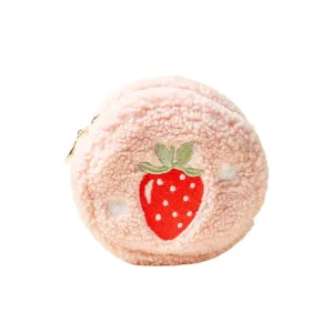 Teddy Pouch - Circle Strawberries