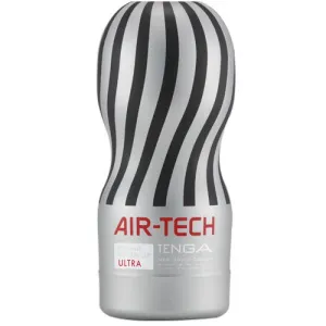 Tenga - Air-Tech Vacuum Cup Masturbator - Ultra - Zwart/Zilver