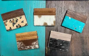 The American Darling Cow Print Credit Card Wallet (Multiple Colors)