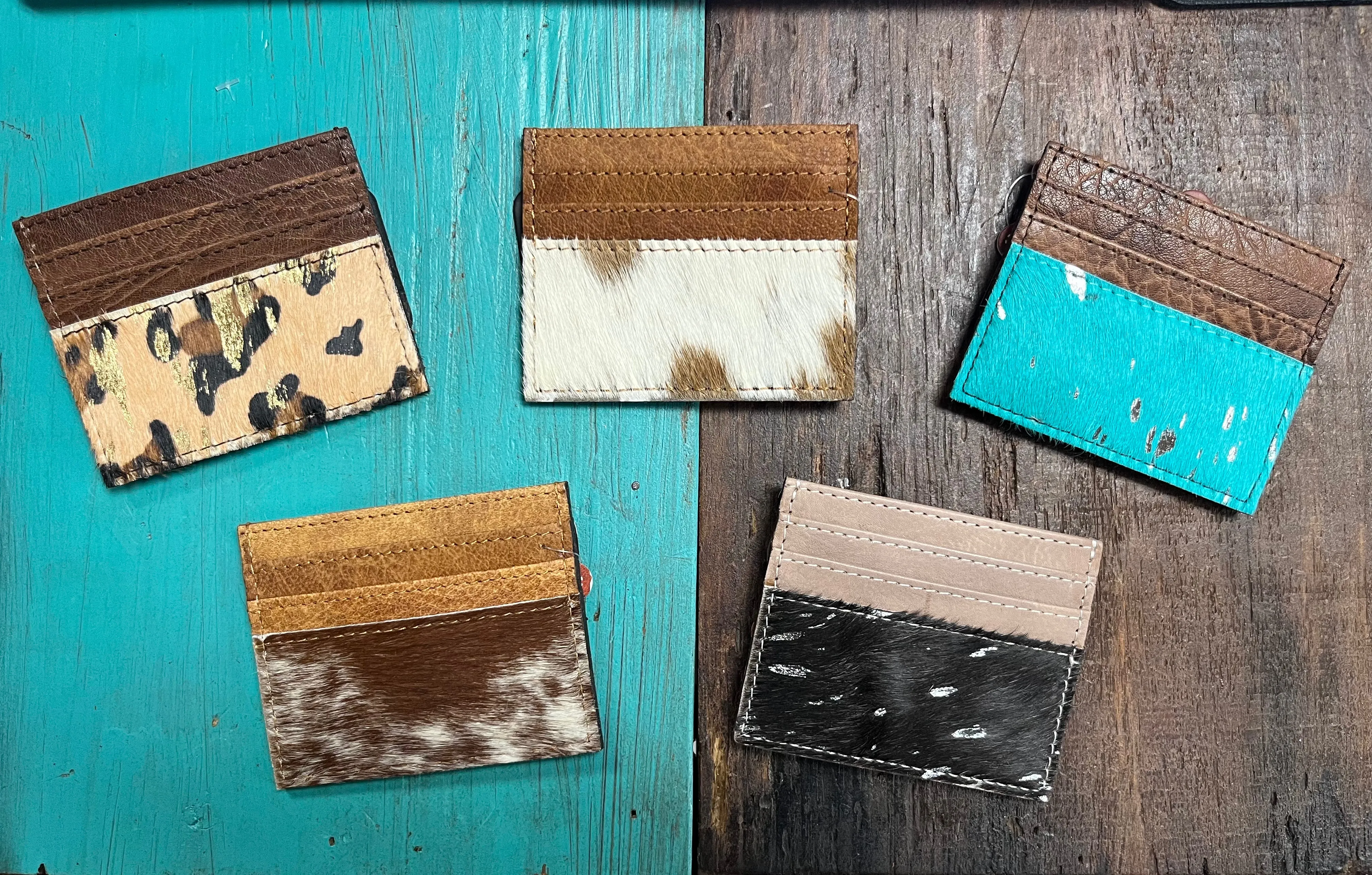 The American Darling Cow Print Credit Card Wallet (Multiple Colors)