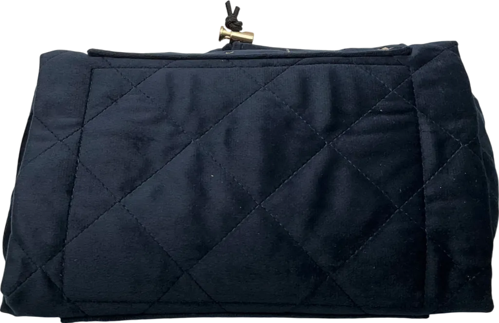 The Flat Lay Co. Makeup Bag - Wash Bag - Navy Blue  Velvet One Size