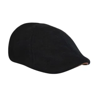 The Kenmore Boston Scally Cap - Coolidge Black & Brown Brim