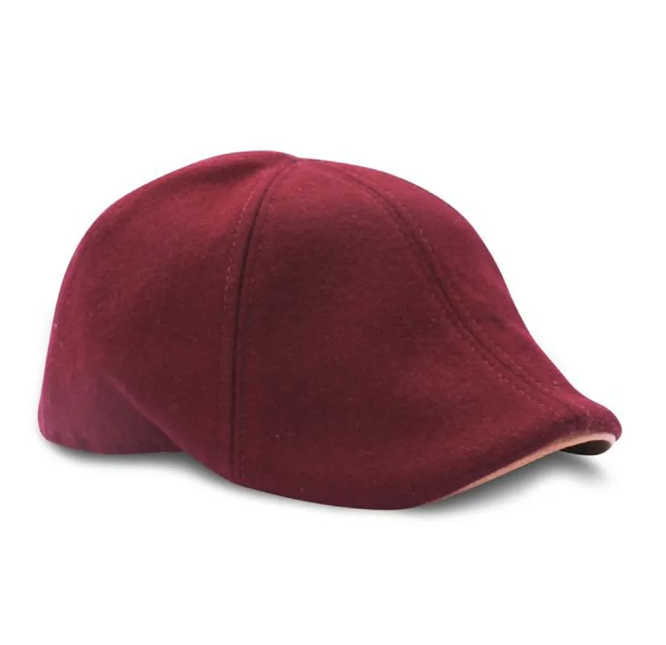The Kenmore Boston Scally Cap - Crimson & Brown Brim