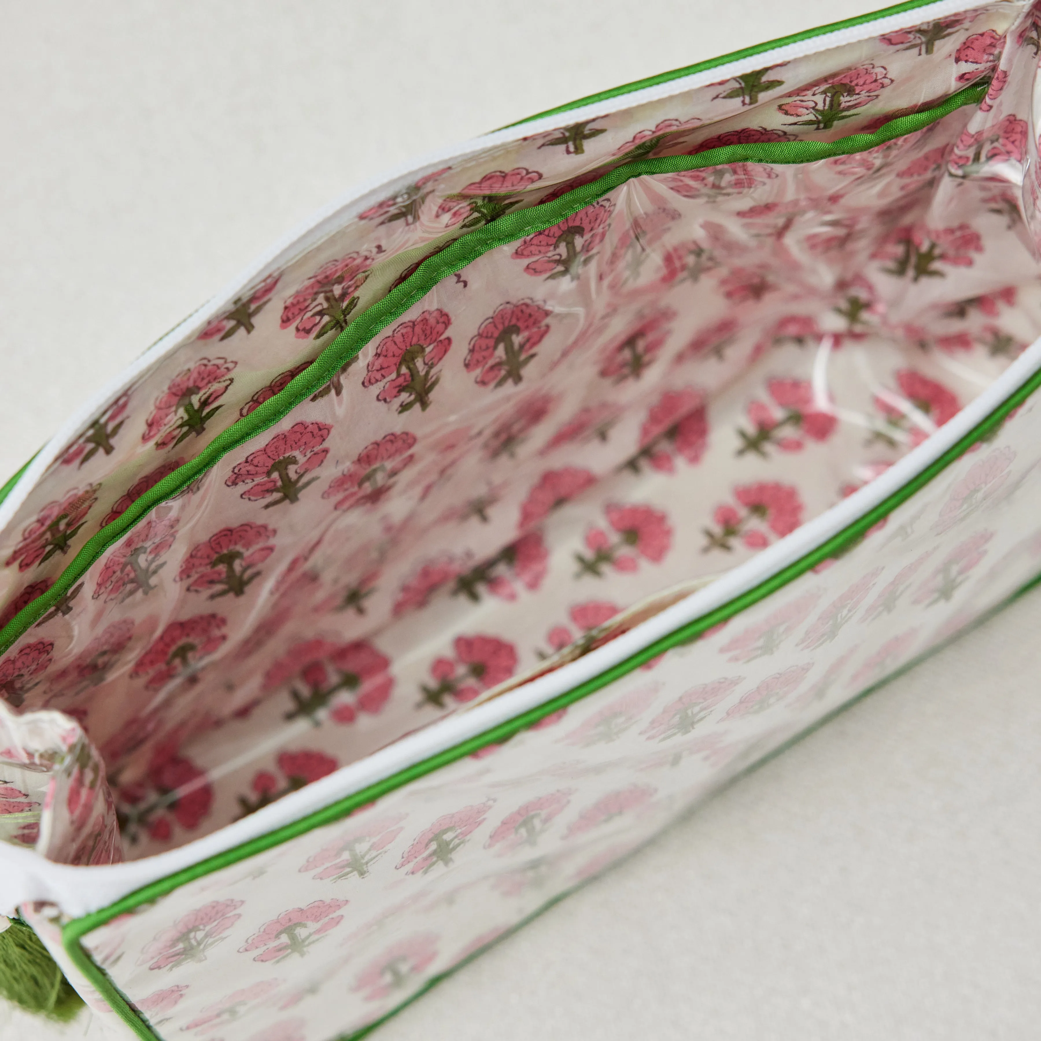The OG India Bag - Periwinkle / Green - Monogrammed