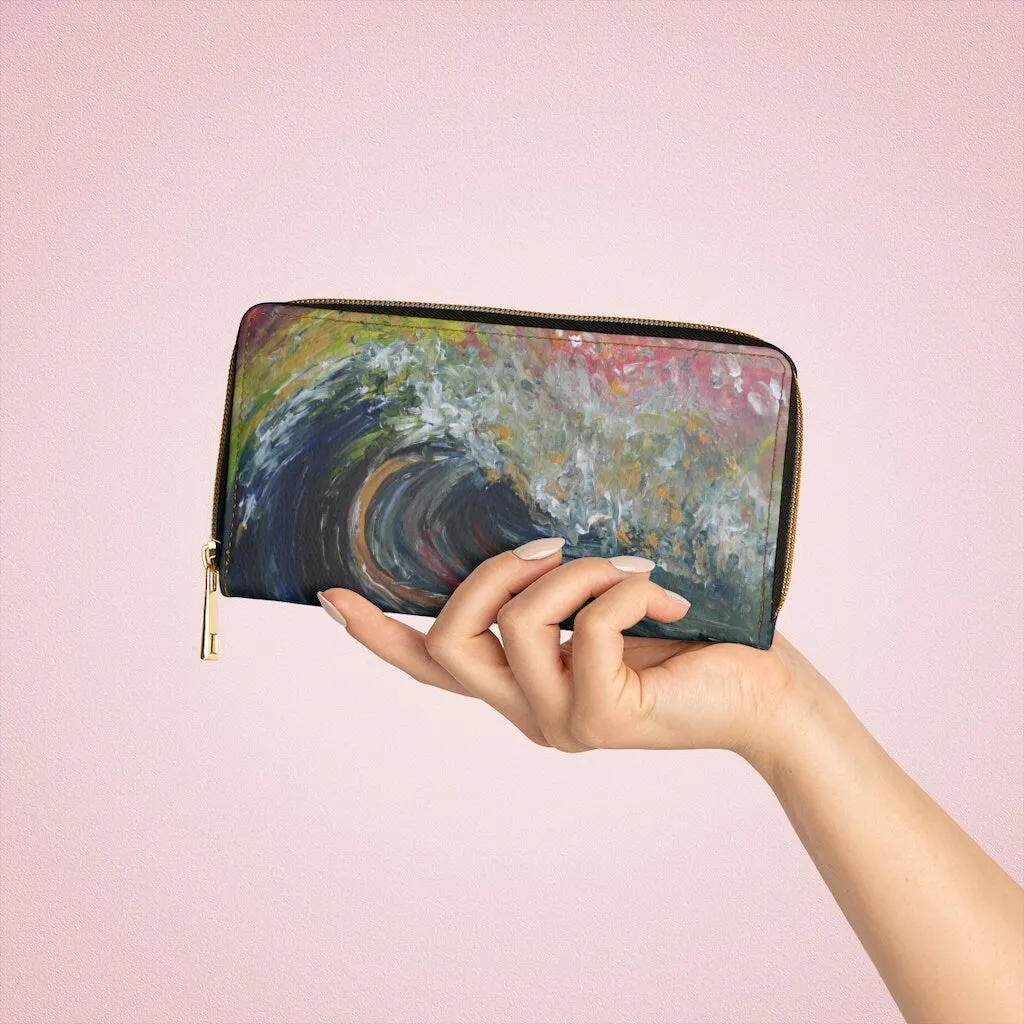 The Wave Zipper Wallet