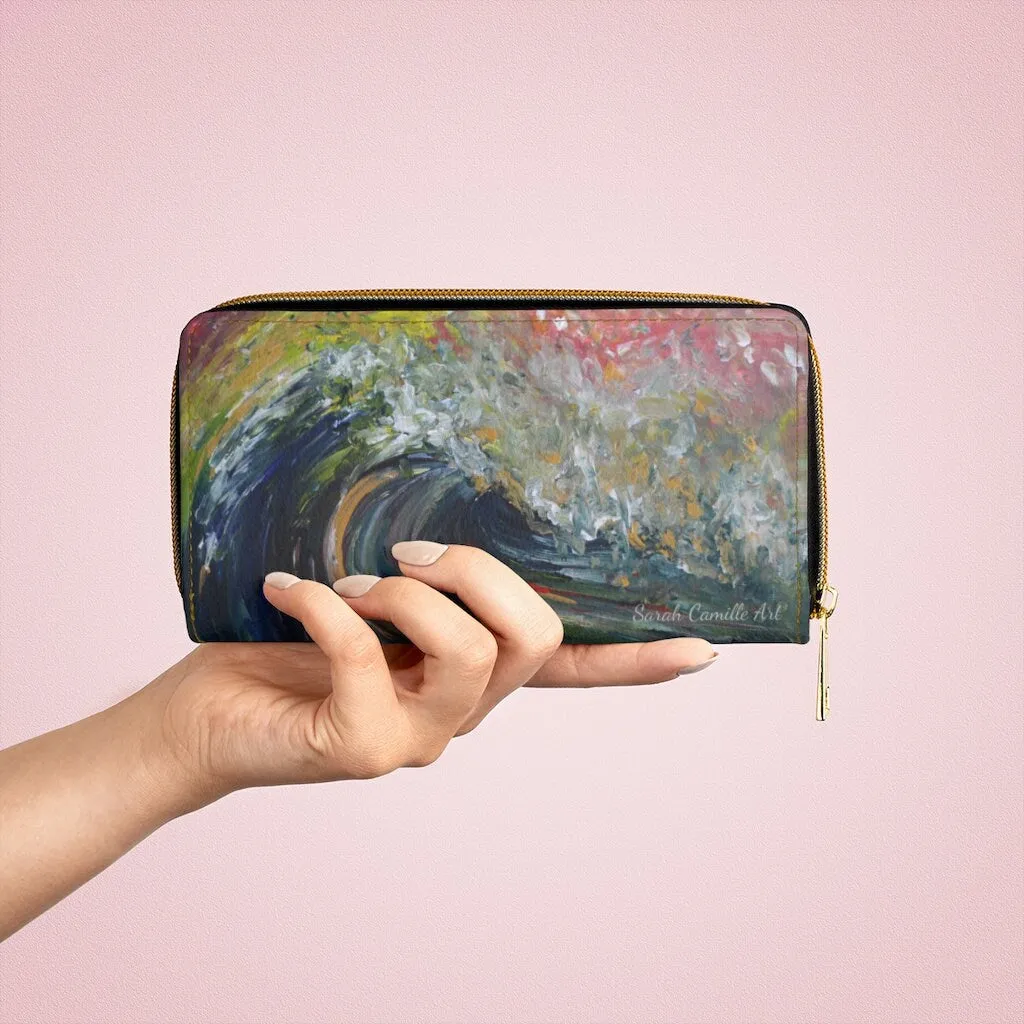 The Wave Zipper Wallet