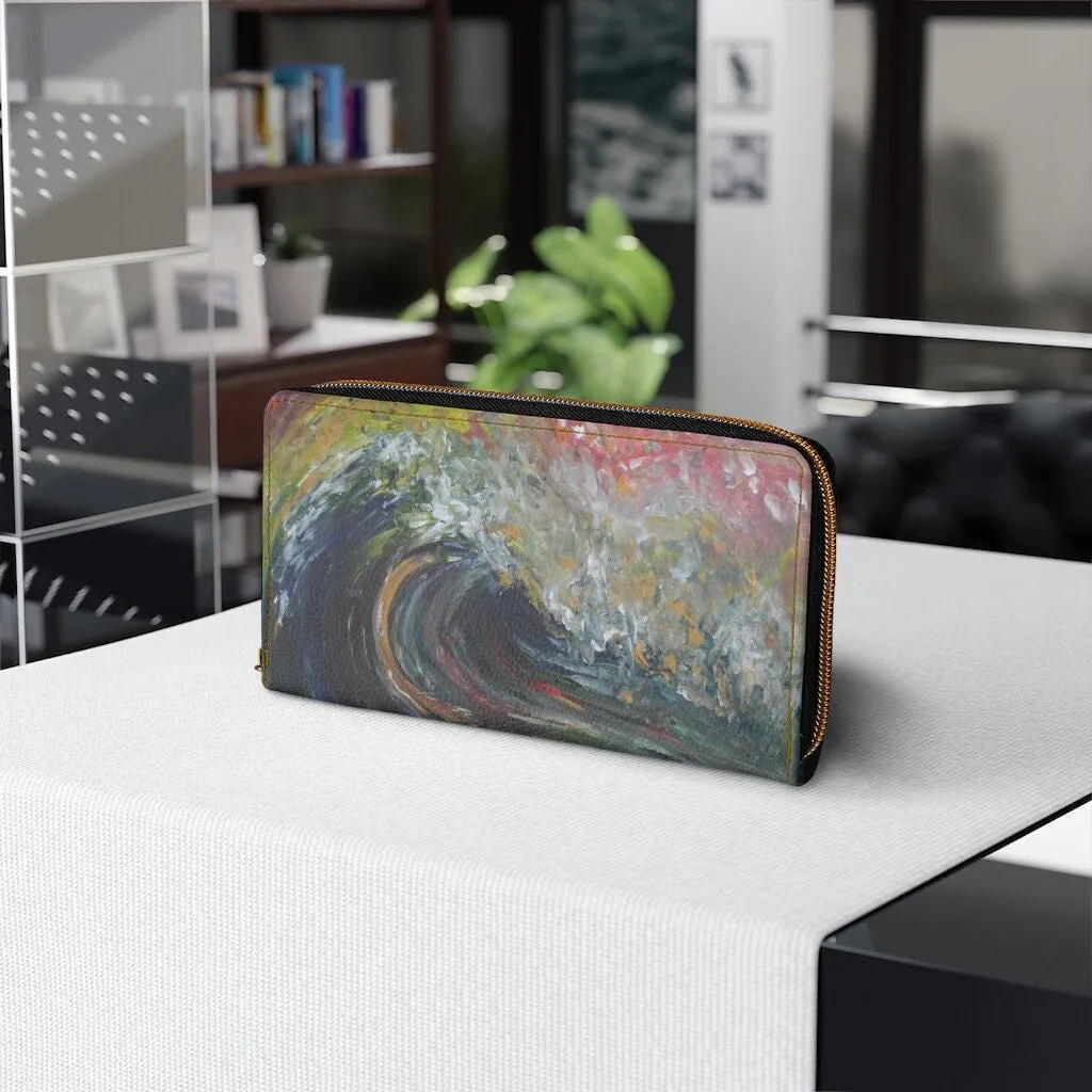 The Wave Zipper Wallet