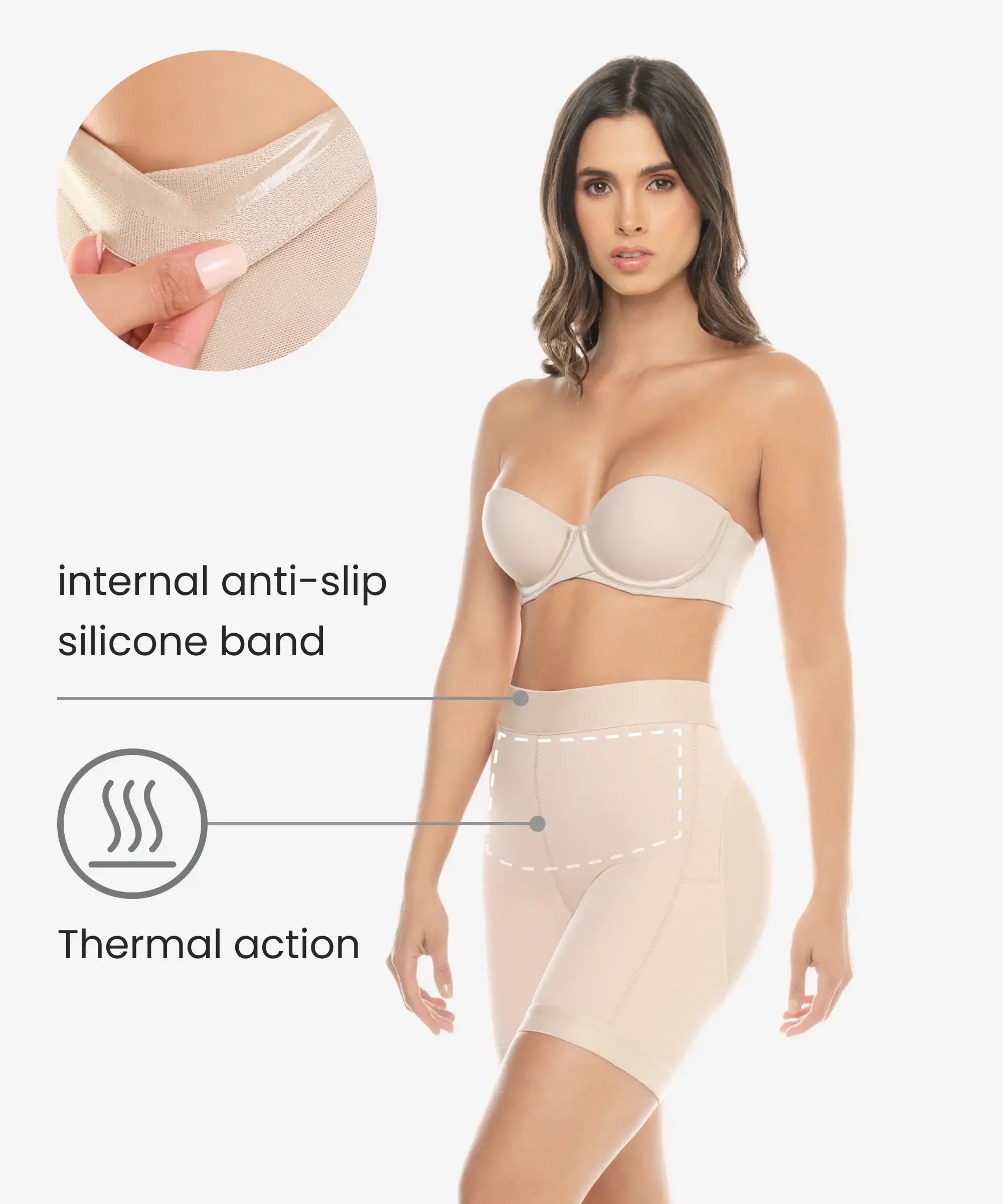 Thermal butt-lifting shorts - Style 256