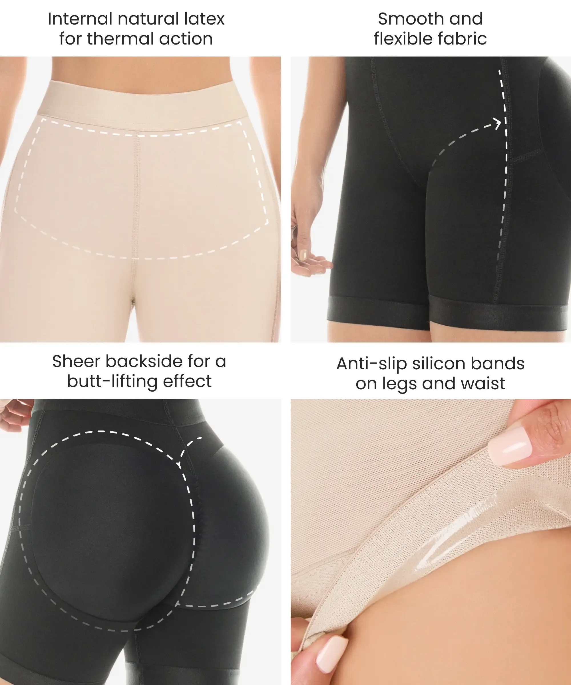 Thermal butt-lifting shorts - Style 256