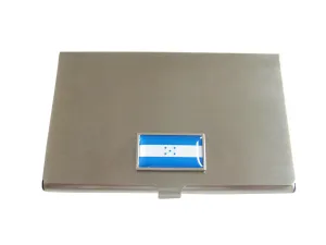 Thin Bordered Honduras Country Flag Business Card Holder