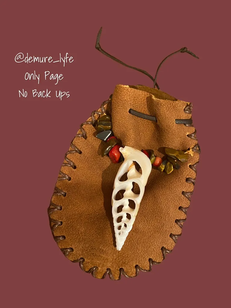 Tigers Eye and Jasper Medicine Bag