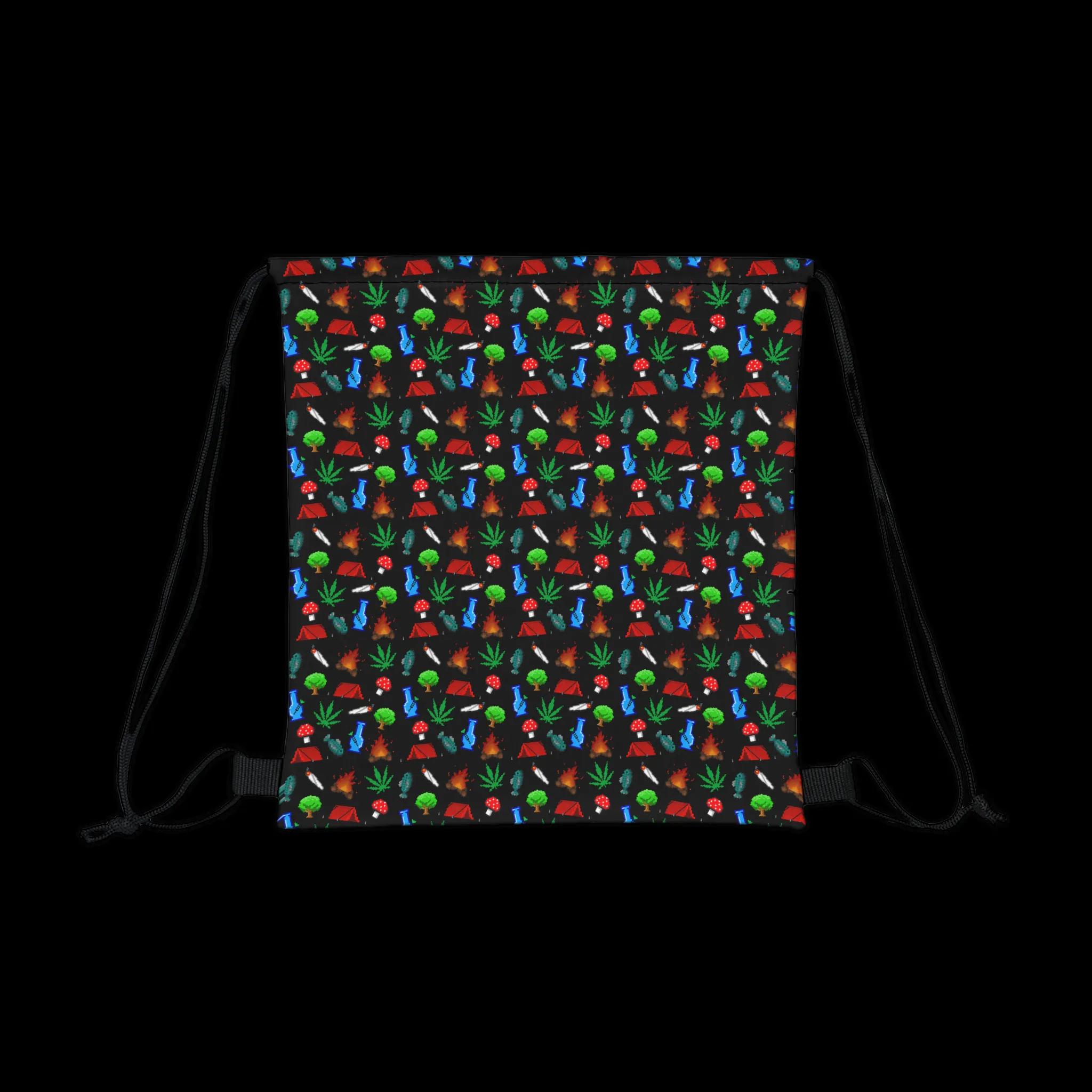 Toking in the Wilderness Outdoor Drawstring Bag