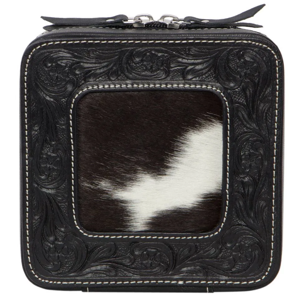 Tooling Cowhide Jewellery Box - JB2